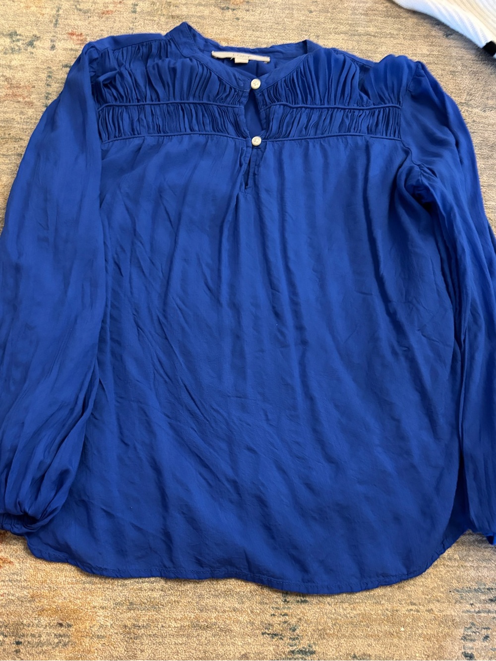 LOFT Royal Blue Long-Sleeve Blouse